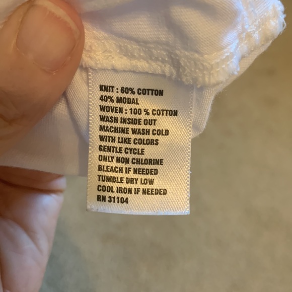 Crown and Ivy White Girls Size 12 Lace Eyelet Shift Dress Flutter Sleeve - Picture 7 of 9